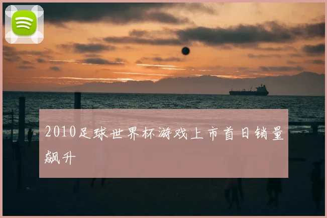 2010足球世界杯游戏上市首日销量飙升