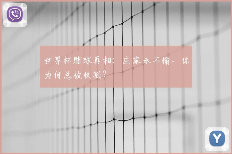 世界杯赌球真相:庄家永不输,你为何总被收割?